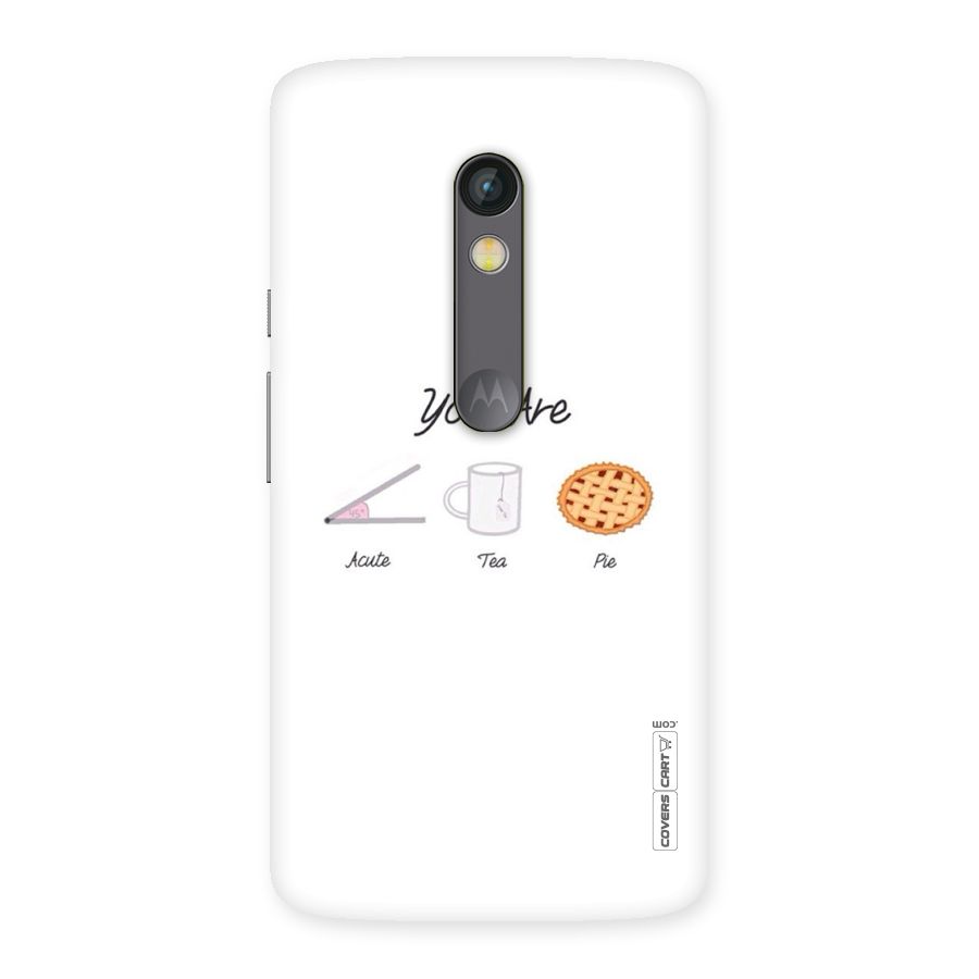 Acute Tea Pie Back Case for Moto X Play