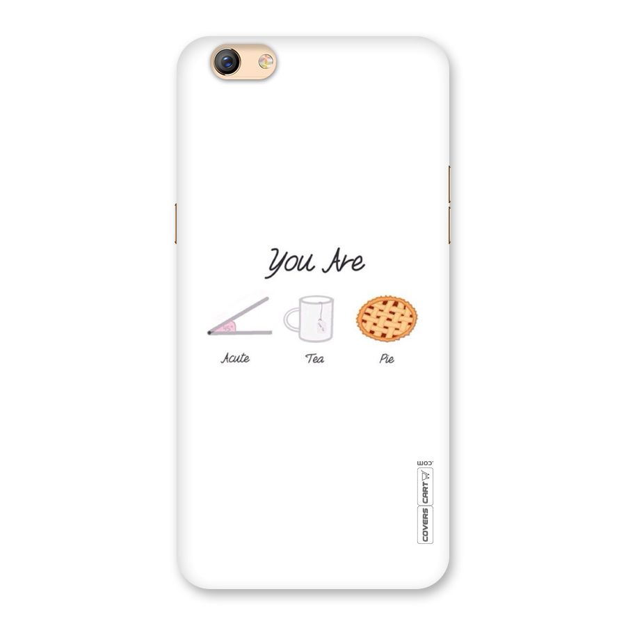 Acute Tea Pie Back Case for Oppo F3 Plus