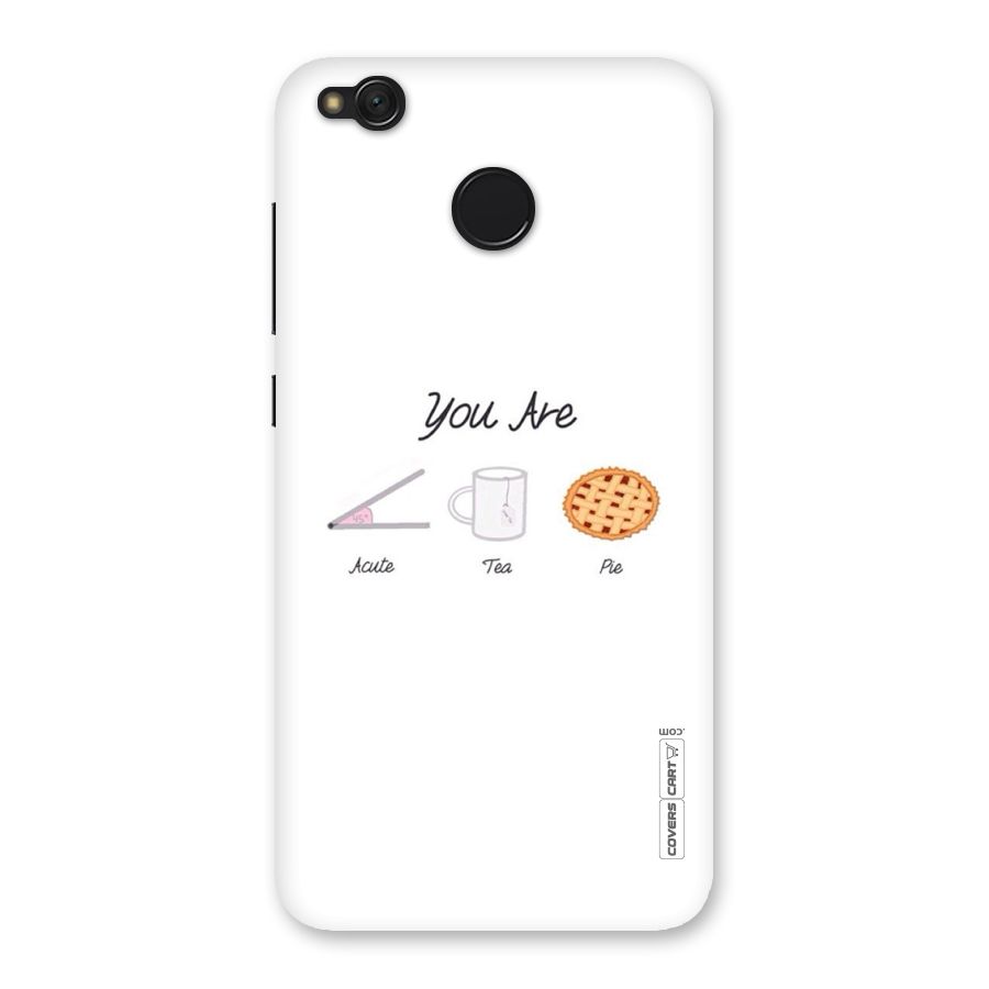 Acute Tea Pie Back Case for Redmi 4