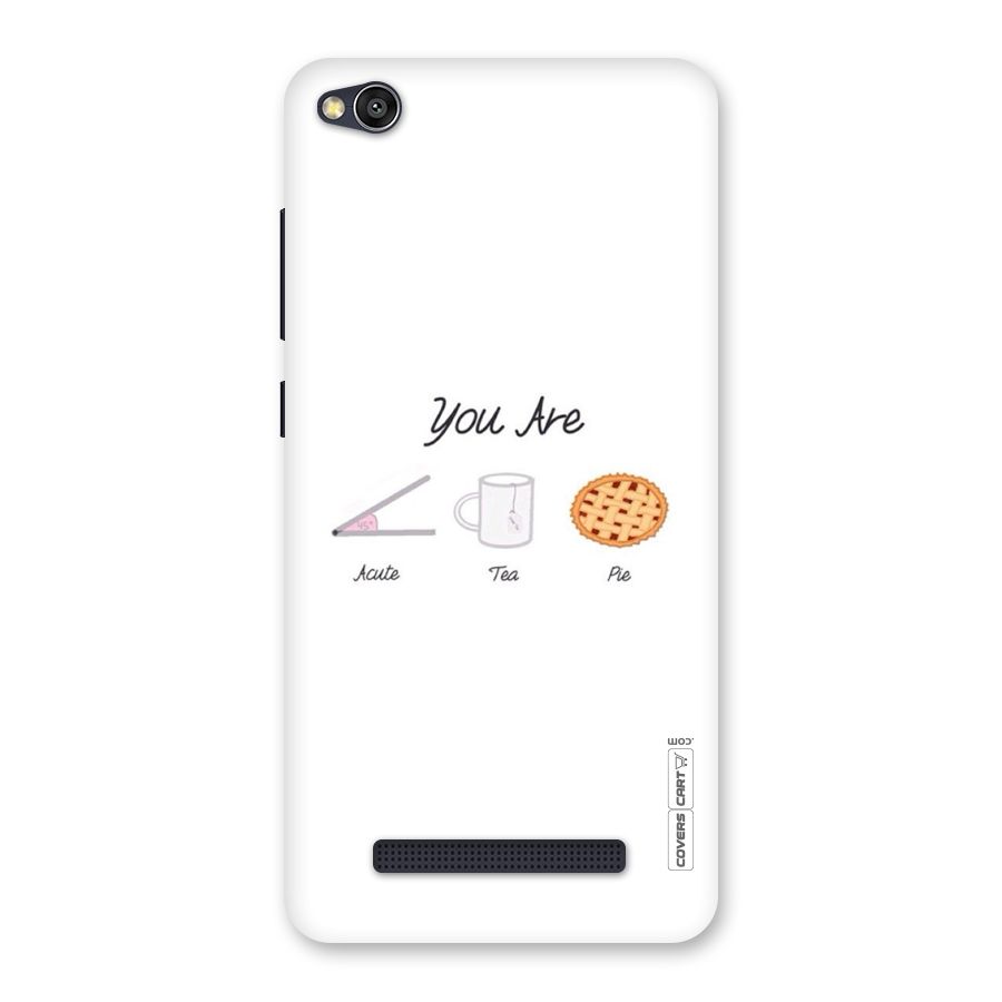 Acute Tea Pie Back Case for Redmi 4A