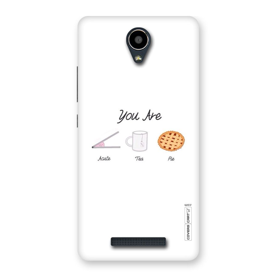 Acute Tea Pie Back Case for Redmi Note 2