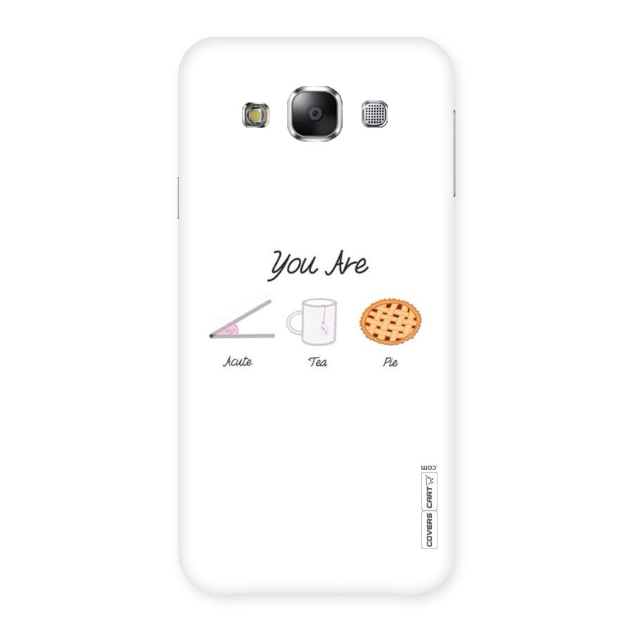 Acute Tea Pie Back Case for Samsung Galaxy E5