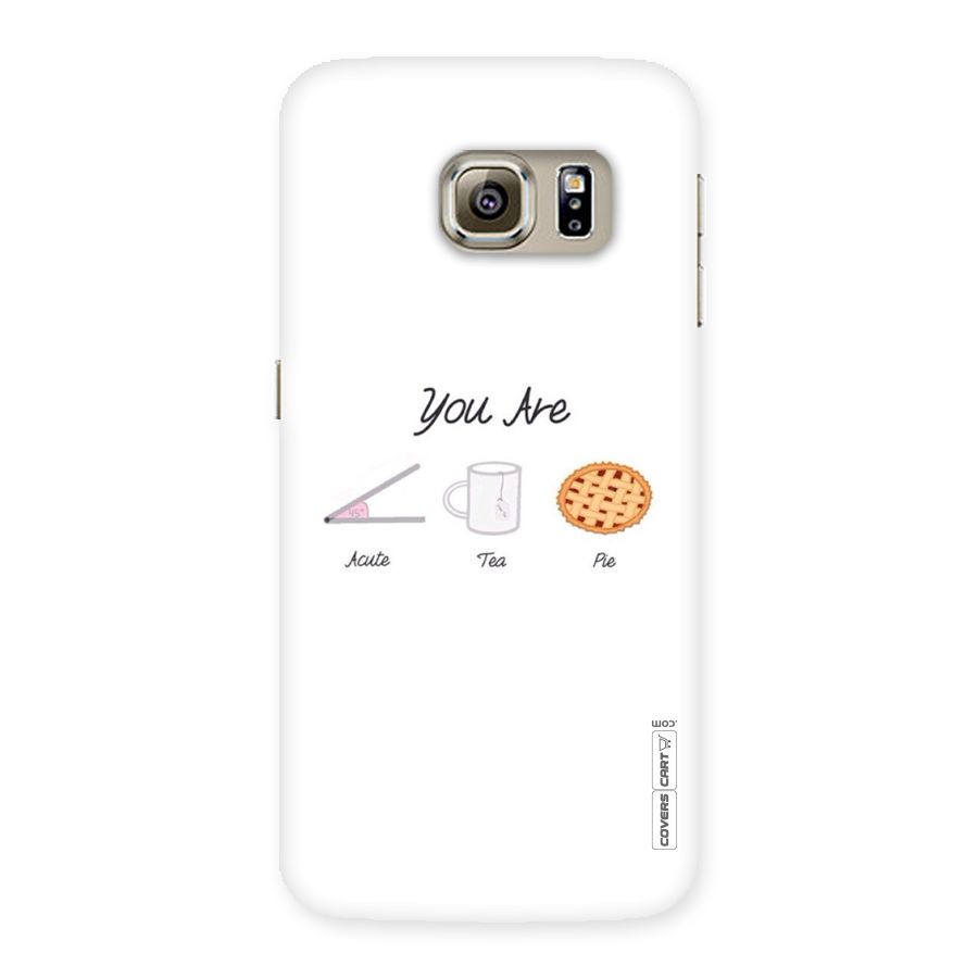 Acute Tea Pie Back Case for Samsung Galaxy S6 Edge