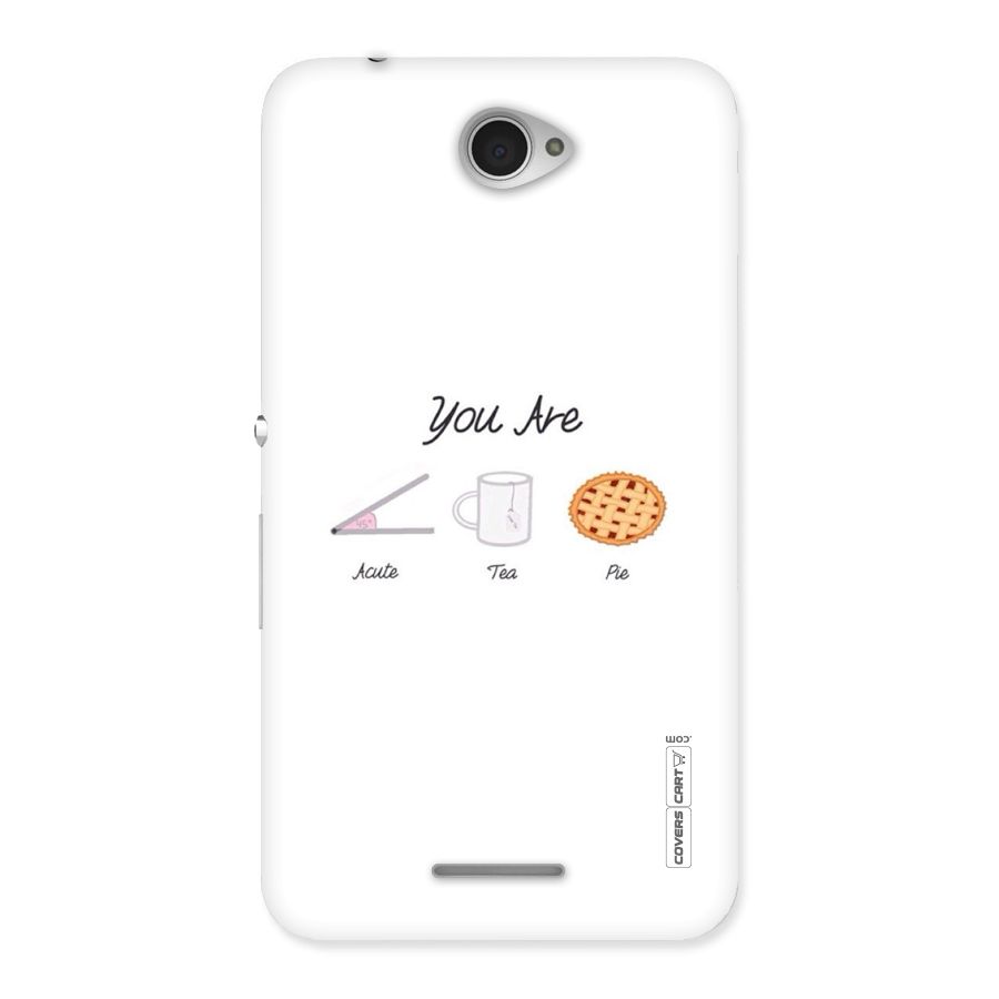 Acute Tea Pie Back Case for Sony Xperia E4