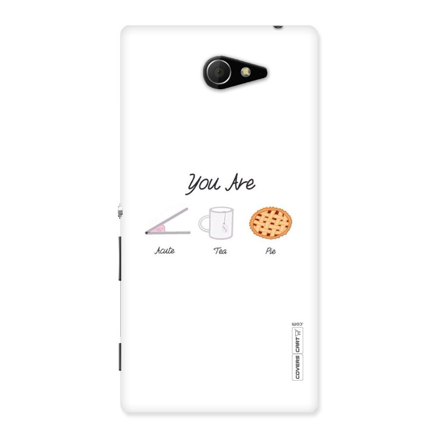 Acute Tea Pie Back Case for Sony Xperia M2