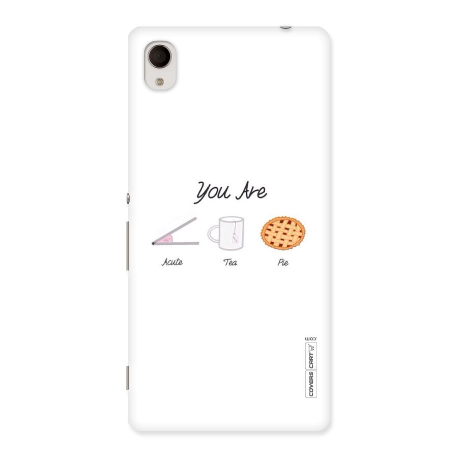 Acute Tea Pie Back Case for Sony Xperia M4