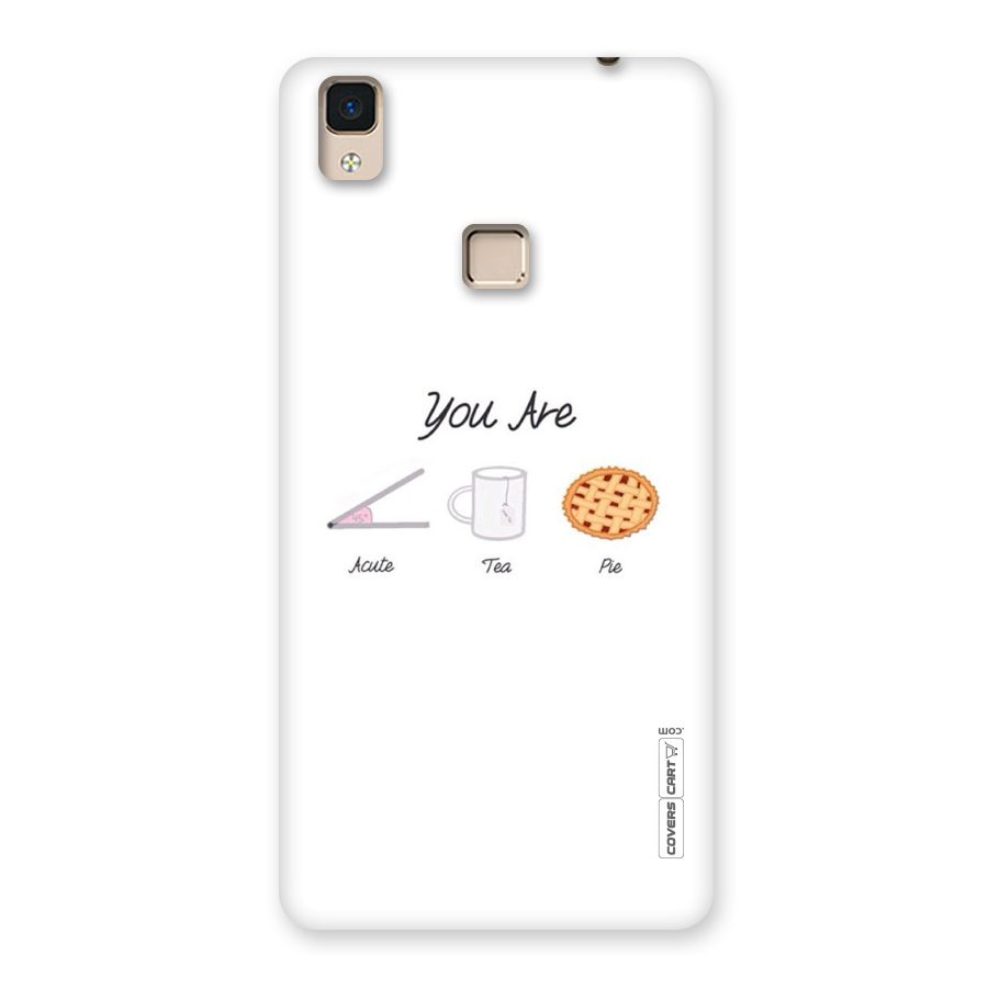 Acute Tea Pie Back Case for V3 Max