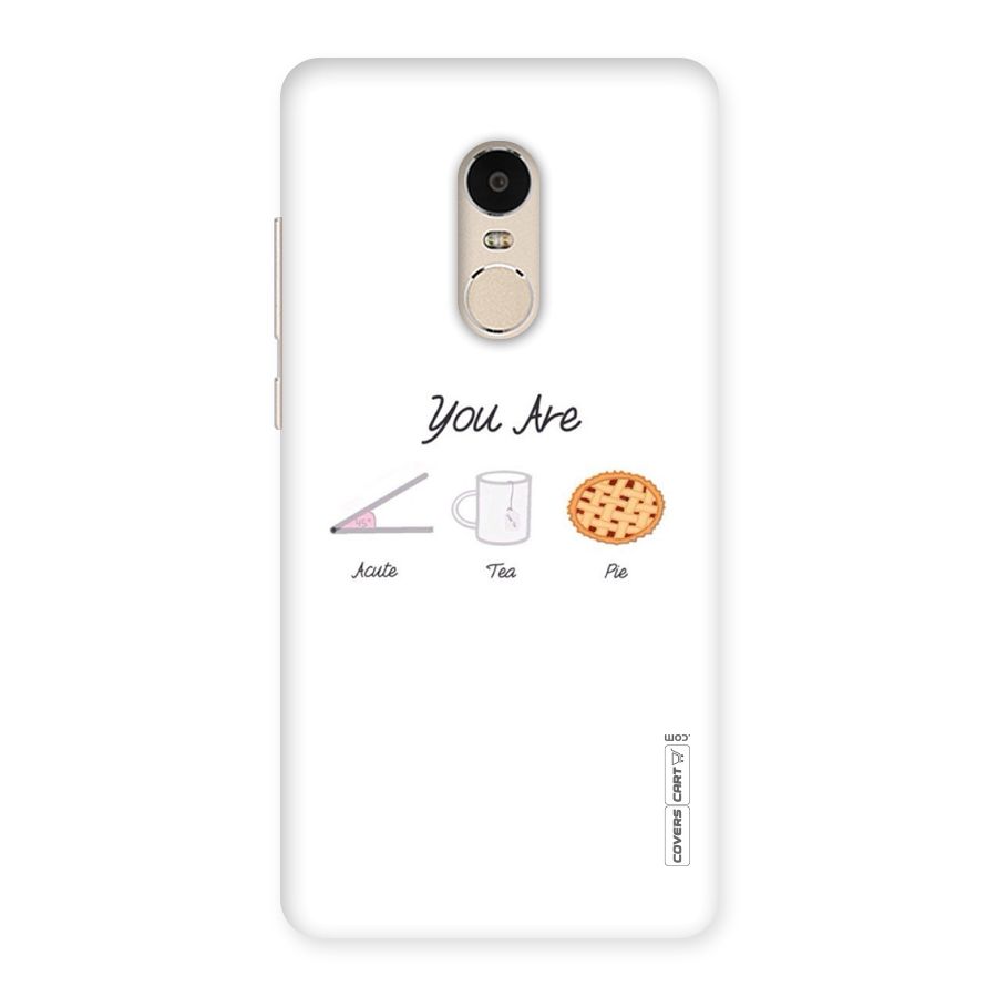 Acute Tea Pie Back Case for Xiaomi Redmi Note 4