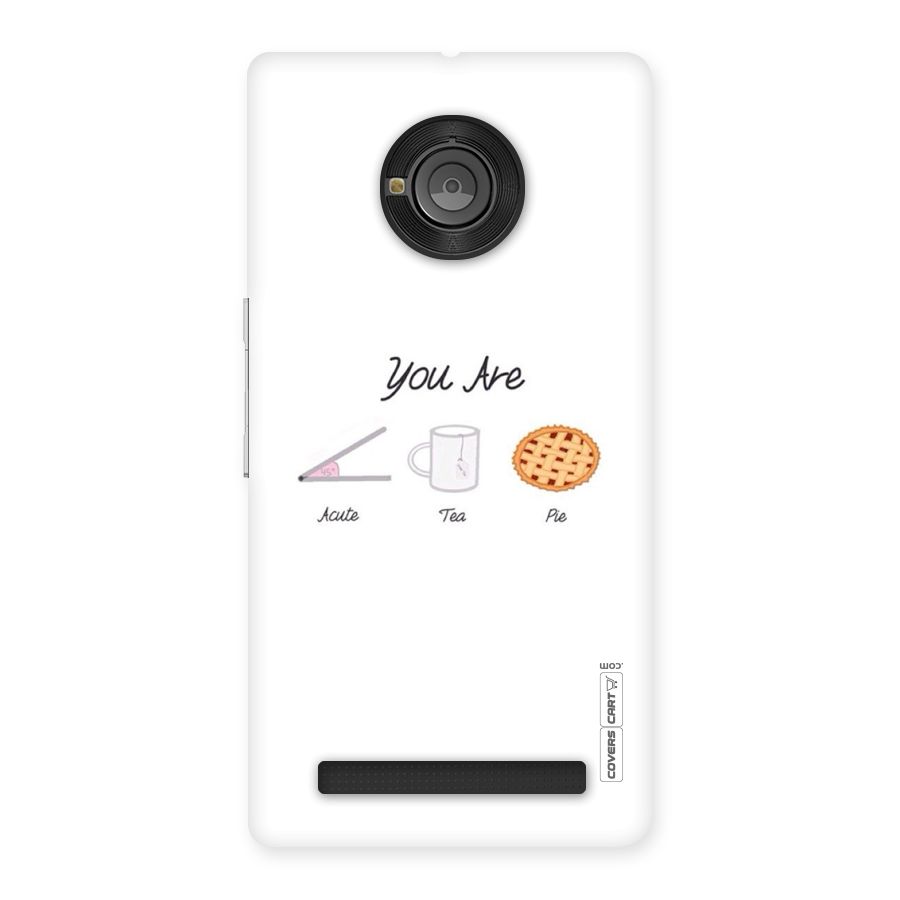 Acute Tea Pie Back Case for Yu Yuphoria