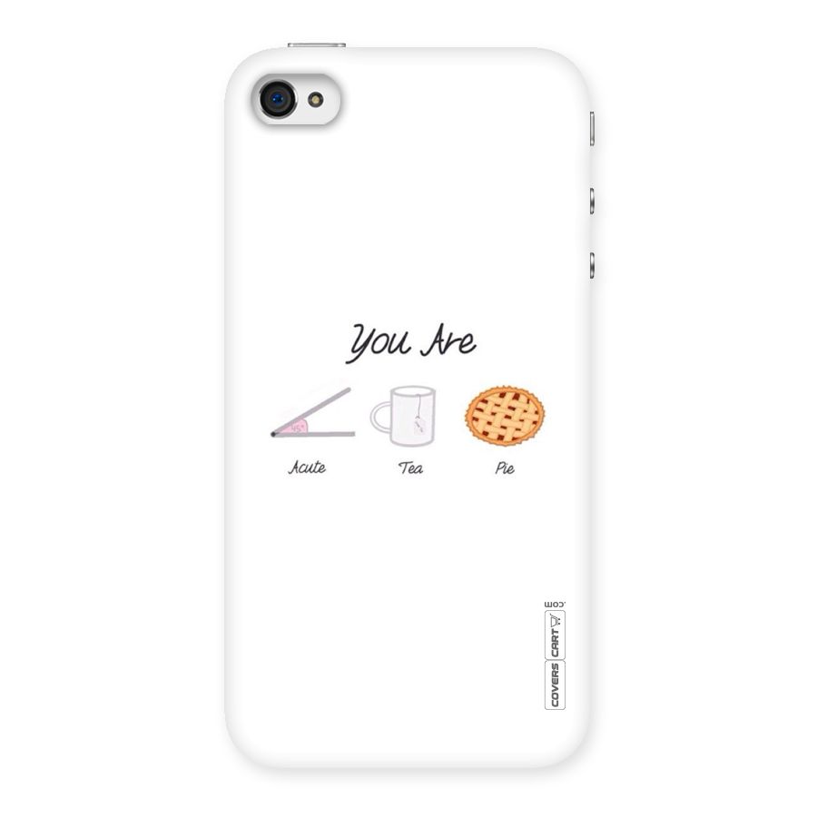 Acute Tea Pie Back Case for iPhone 4 4s