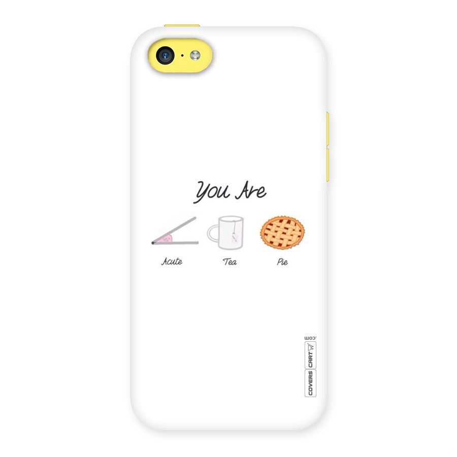 Acute Tea Pie Back Case for iPhone 5C