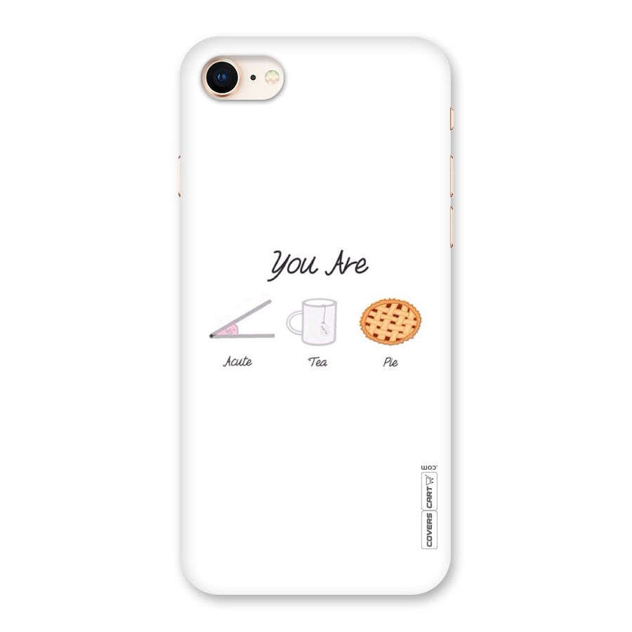 Acute Tea Pie Back Case for iPhone 8