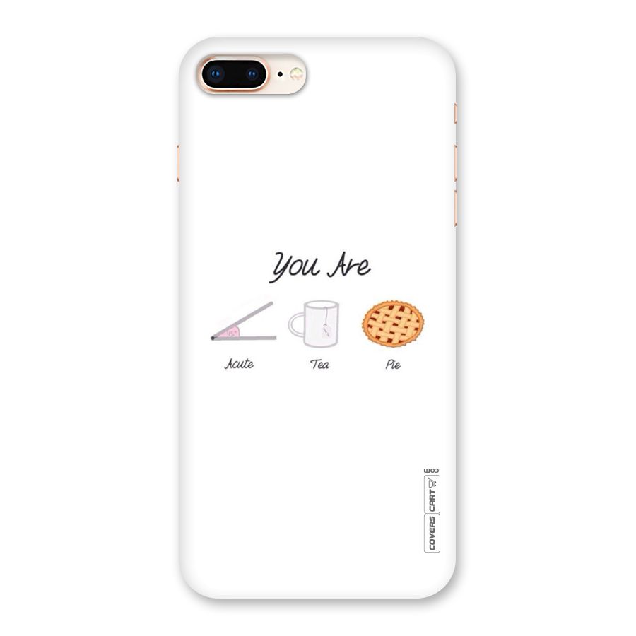 Acute Tea Pie Back Case for iPhone 8 Plus