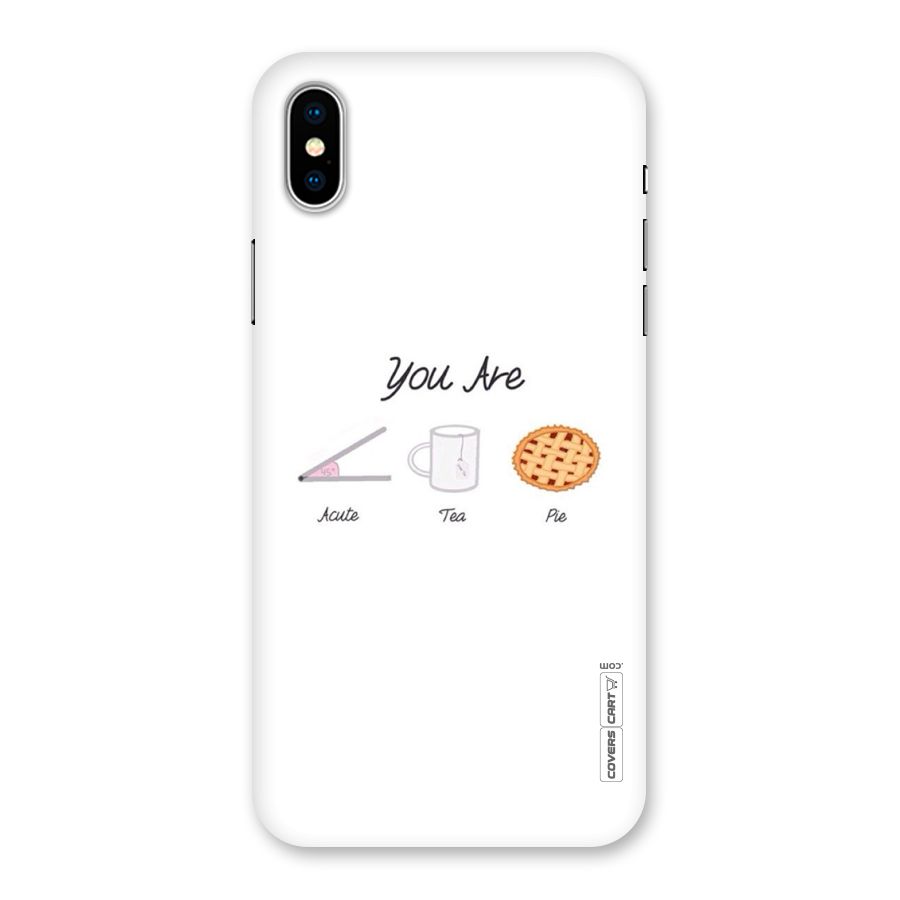 Acute Tea Pie Back Case for iPhone X