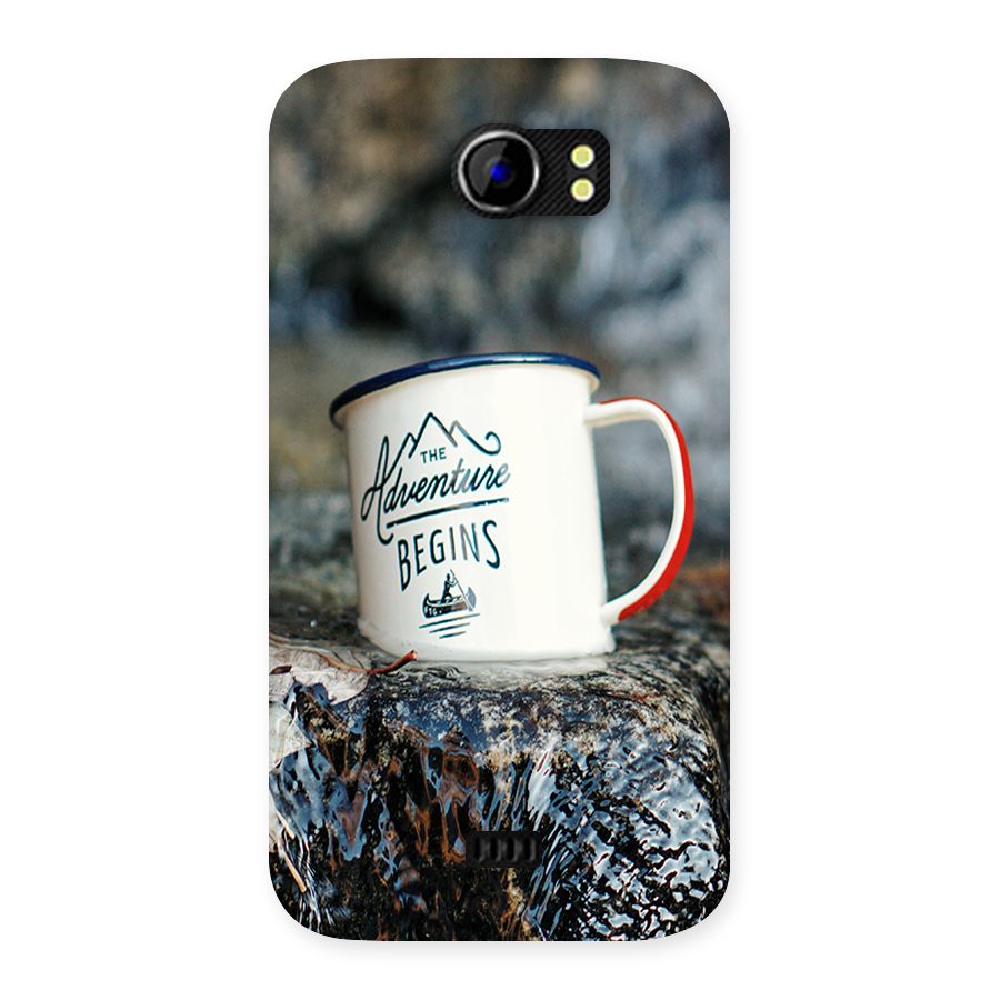 Adventure Begins Back Case for Micromax Canvas 2 A110