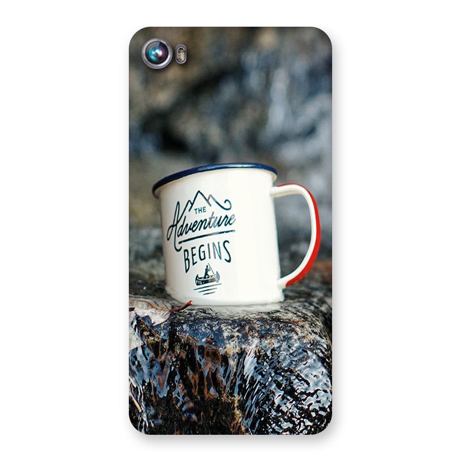 Adventure Begins Back Case for Micromax Canvas Fire 4 A107