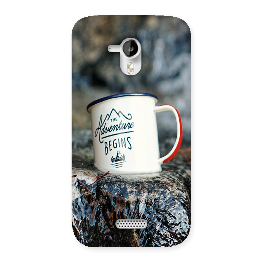 Adventure Begins Back Case for Micromax Canvas HD A116