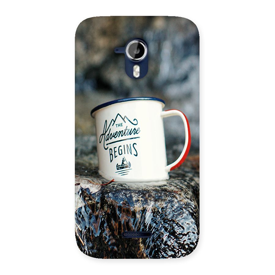 Adventure Begins Back Case for Micromax Canvas Magnus A117
