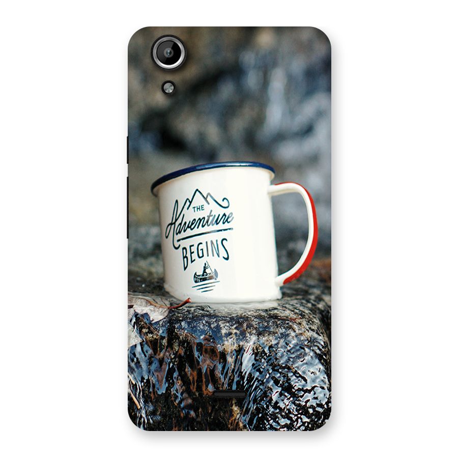 Adventure Begins Back Case for Micromax Canvas Selfie Lens Q345