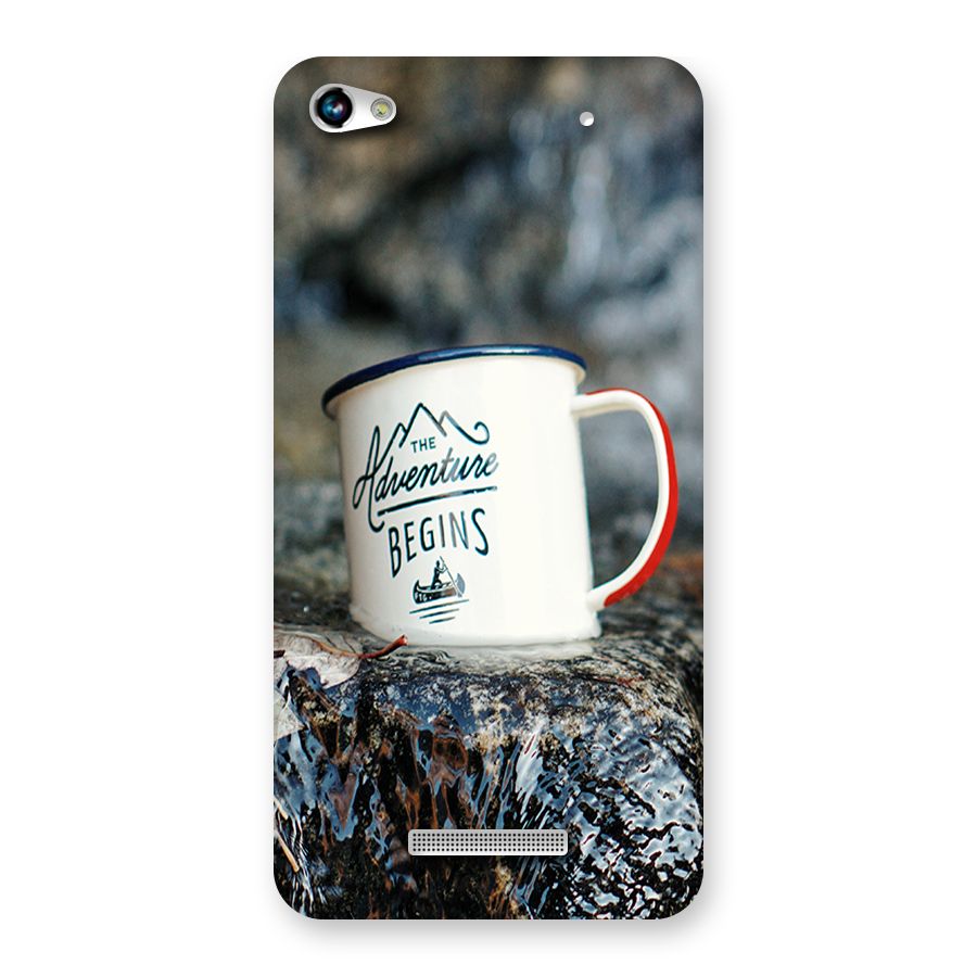 Adventure Begins Back Case for Micromax Hue 2