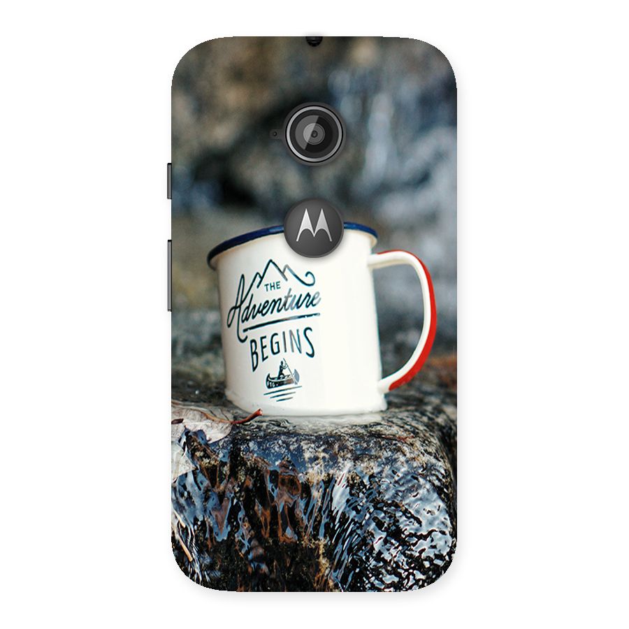 Adventure Begins Back Case for Moto E 2nd Gen