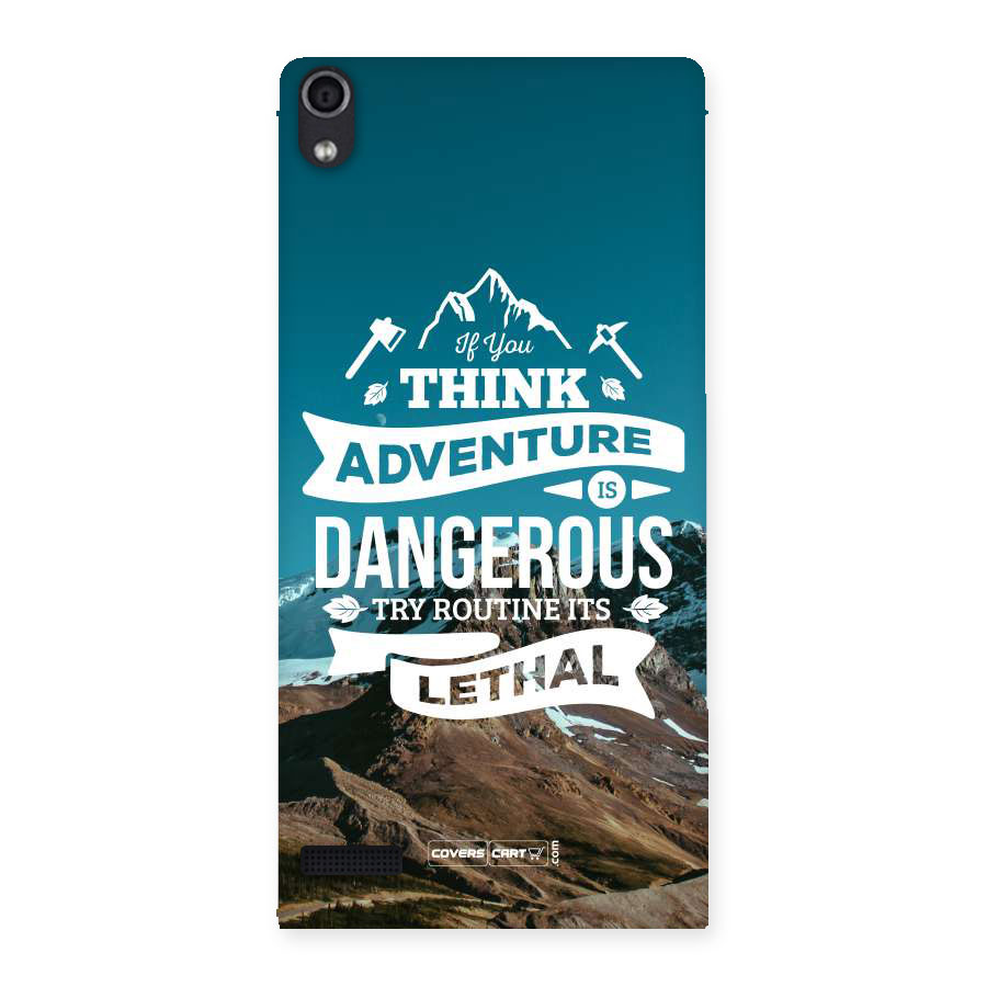 Adventure Dangerous Lethal Back Case for Ascend P6