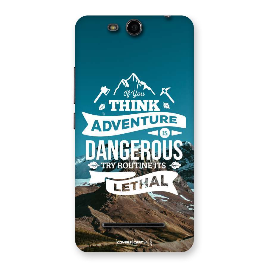 Adventure Dangerous Lethal Back Case for Canvas Juice 3