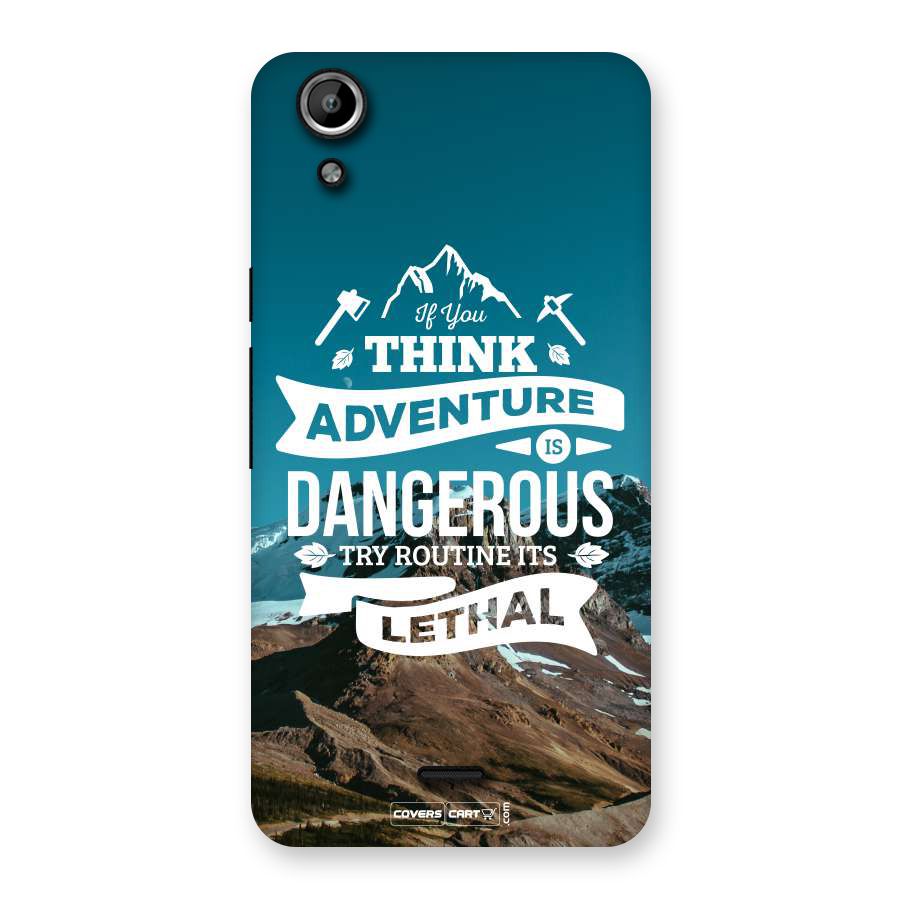 Adventure Dangerous Lethal Back Case for Canvas Selfie Lens