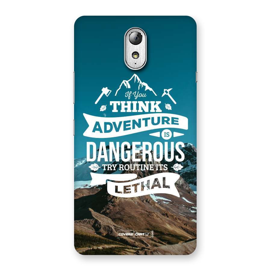 Adventure Dangerous Lethal Back Case for Lenovo Vibe P1M