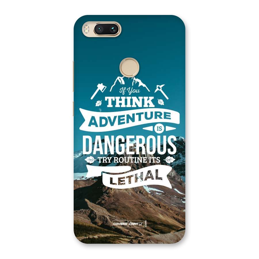 Adventure Dangerous Lethal Back Case for Mi A1