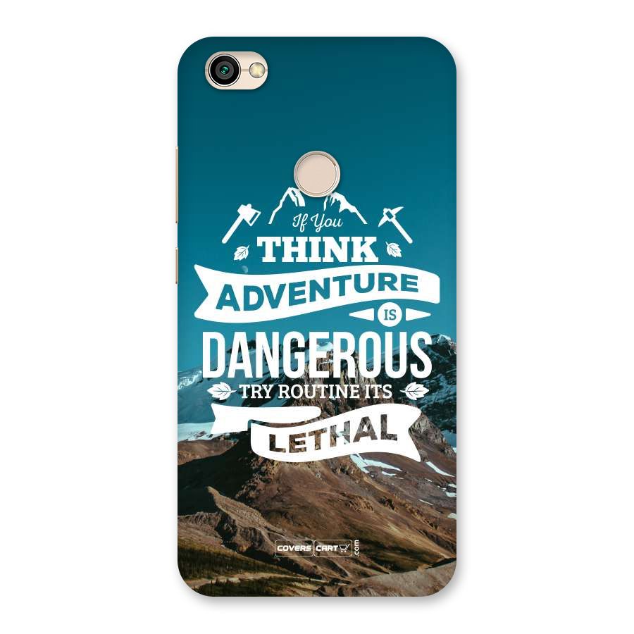 Adventure Dangerous Lethal Back Case for Redmi Y1 2017
