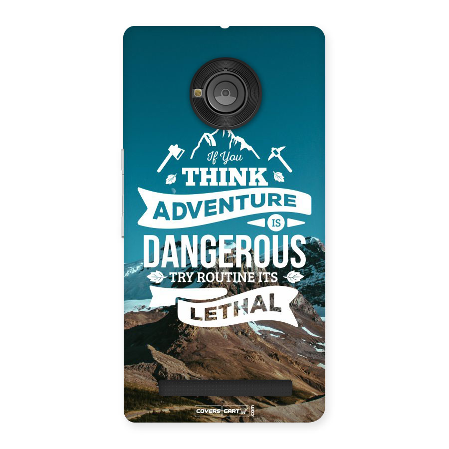Adventure Dangerous Lethal Back Case for Yu Yuphoria