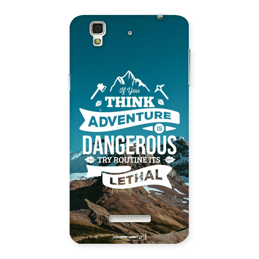 Adventure Dangerous Lethal Back Case for Yu Yureka