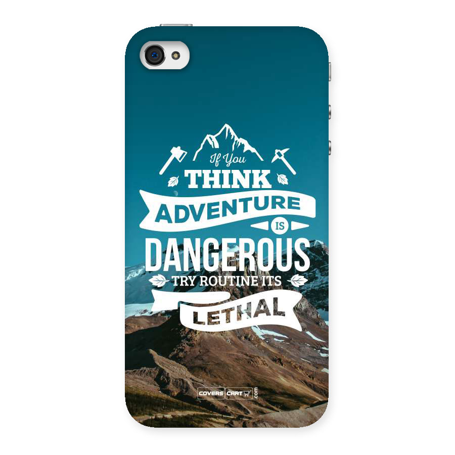 Adventure Dangerous Lethal Back Case for iPhone 4 4s