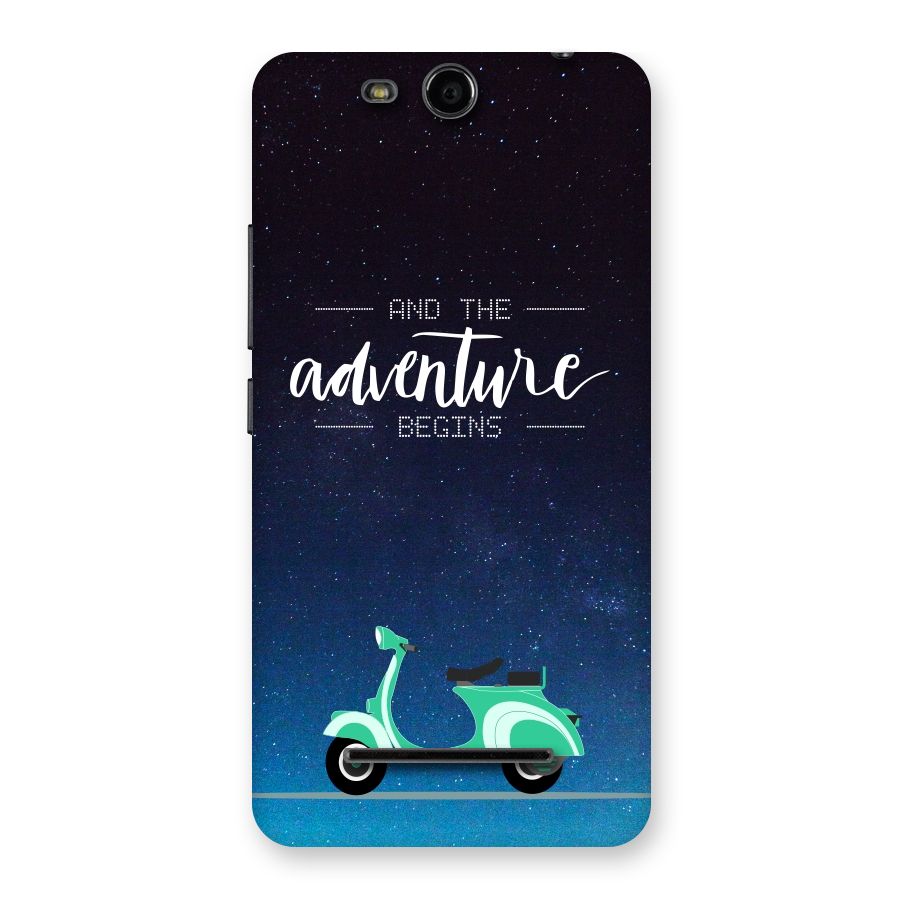 Adventure Scooter Back Case for Micromax Canvas Juice 3 Q392