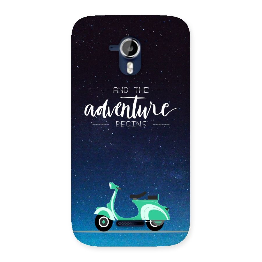 Adventure Scooter Back Case for Micromax Canvas Magnus A117