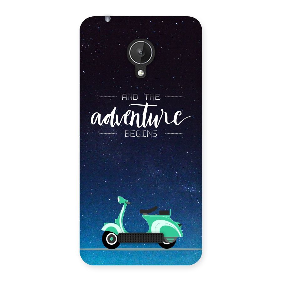 Adventure Scooter Back Case for Micromax Canvas Spark Q380
