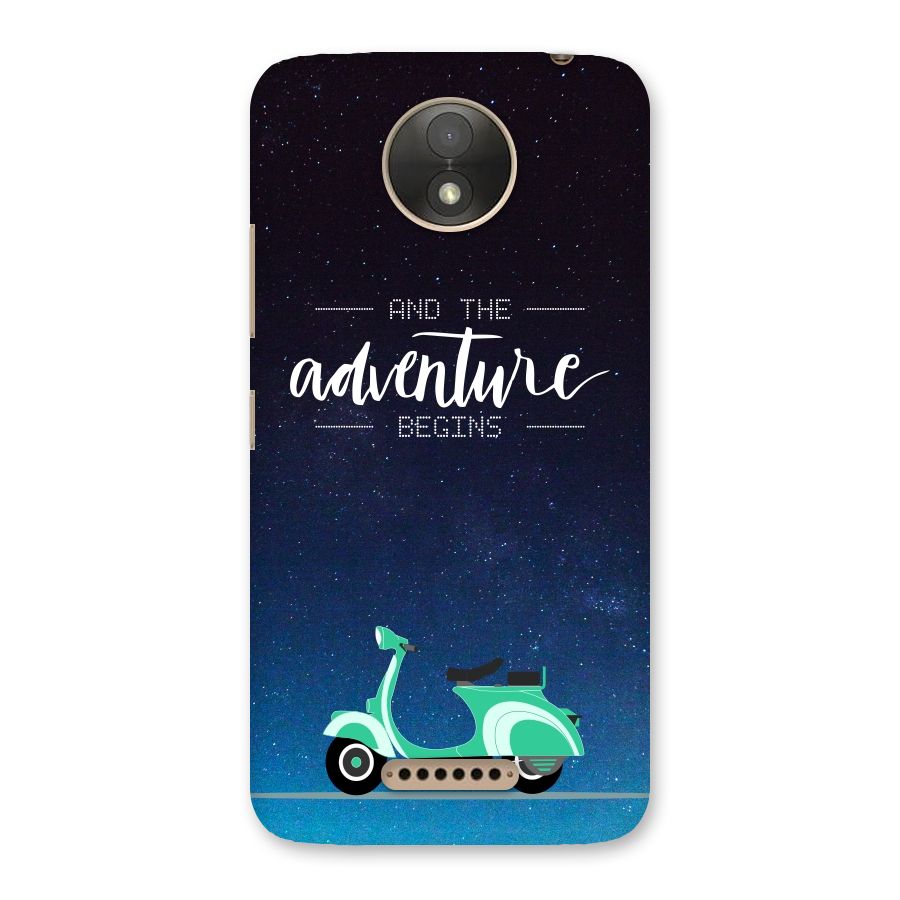 Adventure Scooter Back Case for Moto C Plus