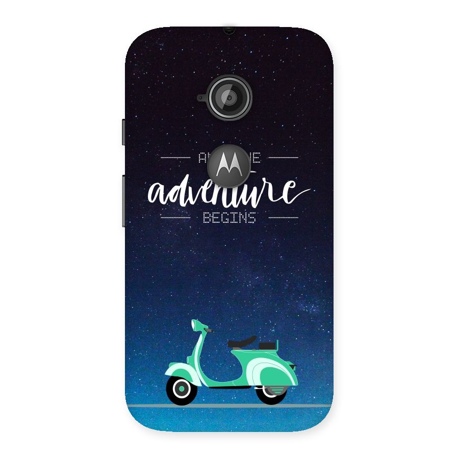 Adventure Scooter Back Case for Moto E 2nd Gen