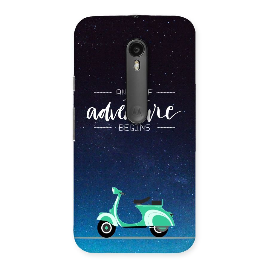 Adventure Scooter Back Case for Moto G3