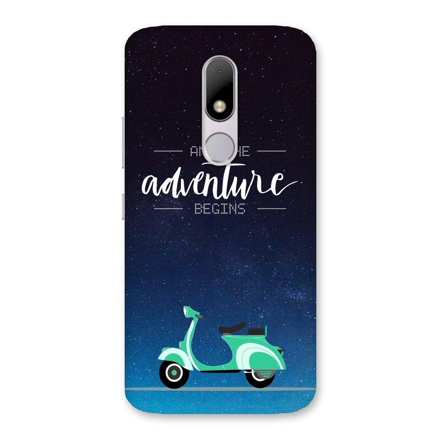 Adventure Scooter Back Case for Moto M