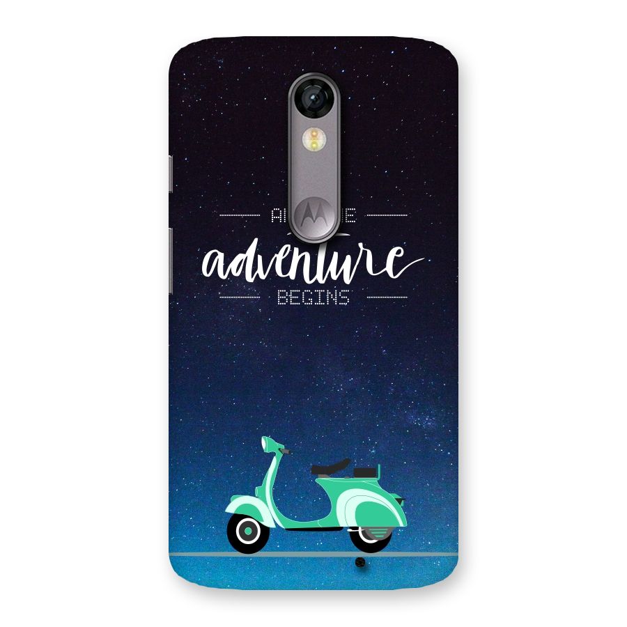Adventure Scooter Back Case for Moto X Force