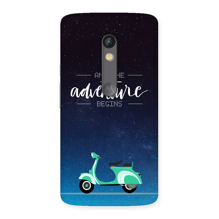 Adventure Scooter Back Case for Moto X Play