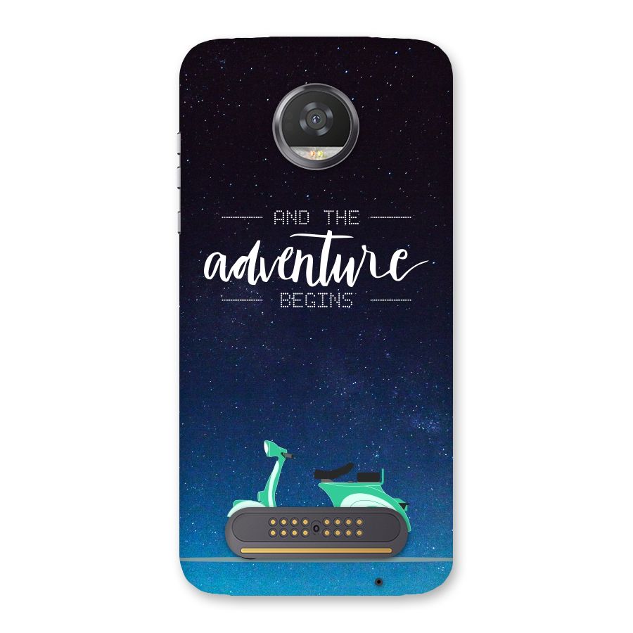 Adventure Scooter Back Case for Moto Z2 Play