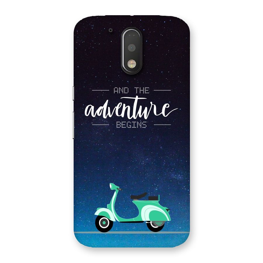 Adventure Scooter Back Case for Motorola Moto G4
