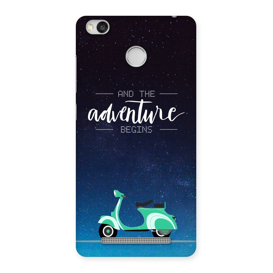 Adventure Scooter Back Case for Redmi 3S Prime