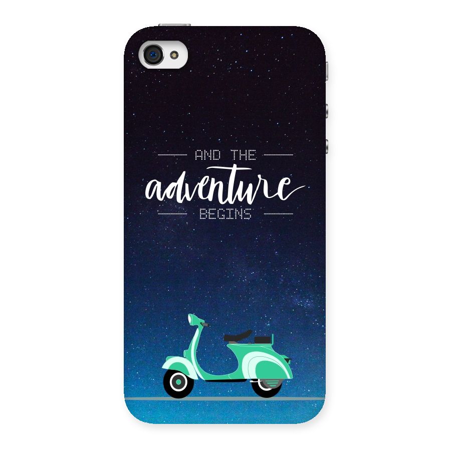 Adventure Scooter Back Case for iPhone 4 4s