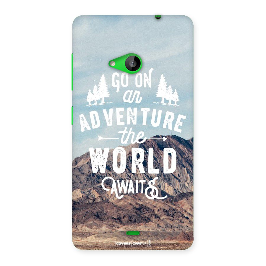 Adventure World Back Case for Lumia 535