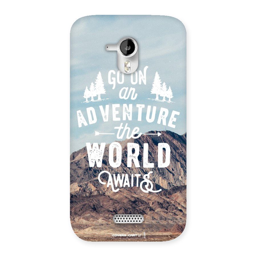 Adventure World Back Case for Micromax Canvas HD A116