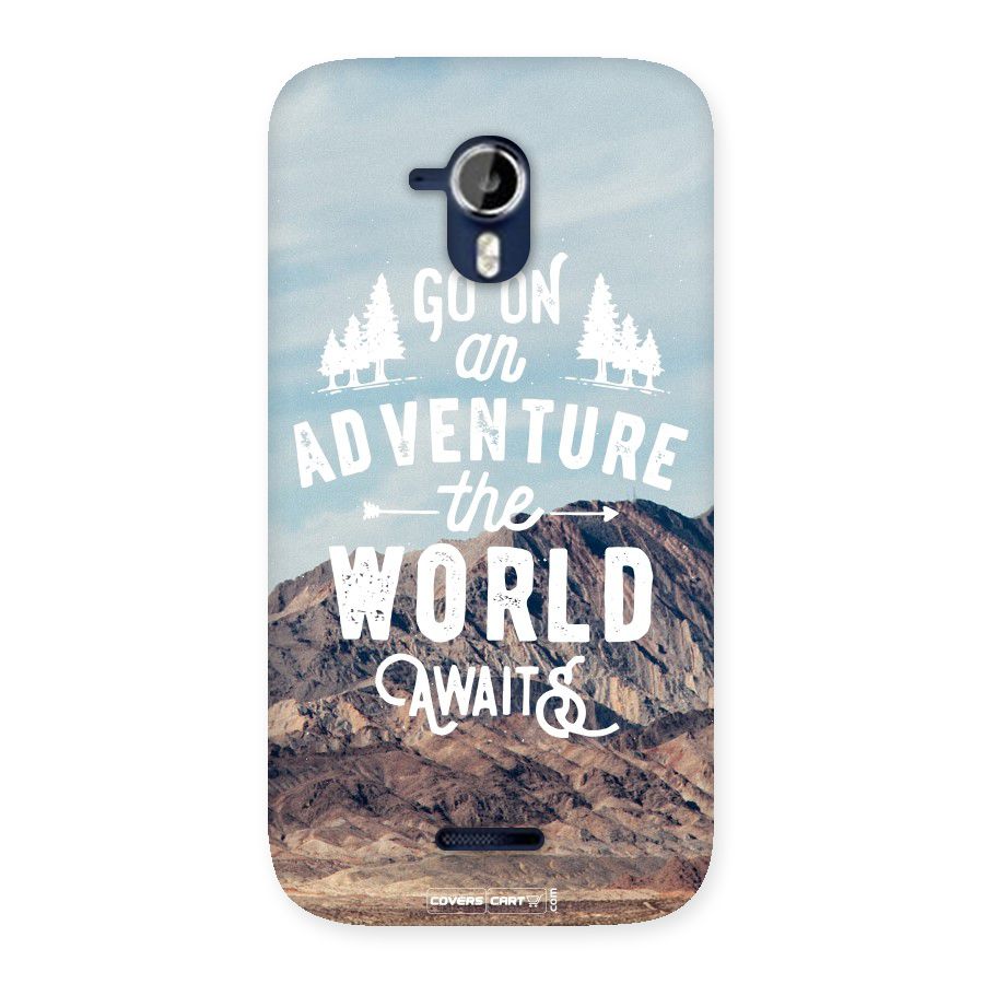 Adventure World Back Case for Micromax Canvas Magnus A117